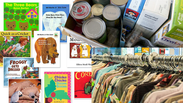 Christ Child Society of Pasadena helps to plan and work on book drives, food drives and clothing drives in the San Gabriel Valley