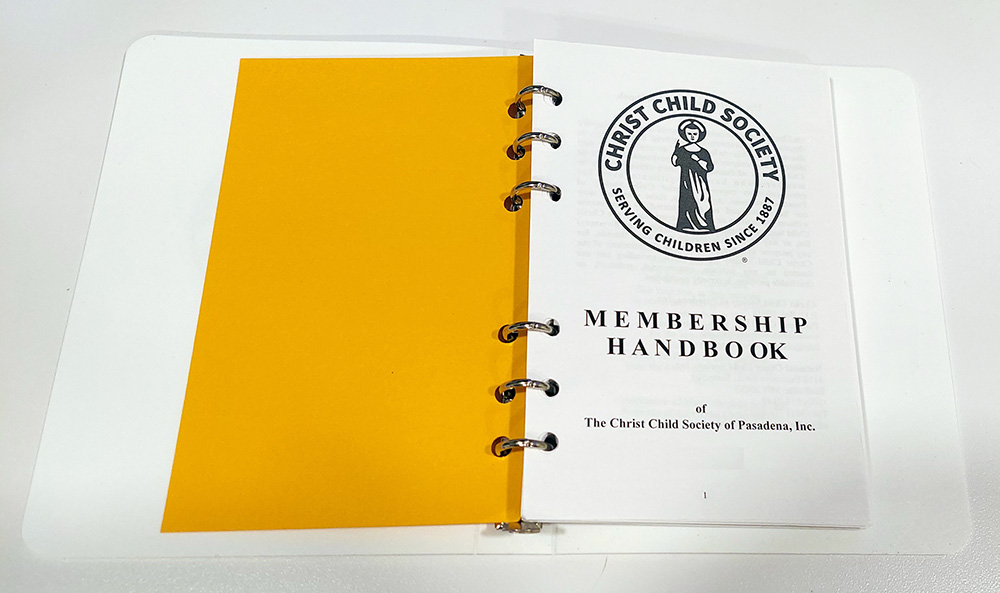 Photo of CCS of Pasadena Membership handbook