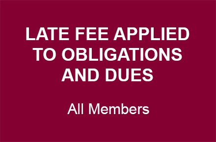 Late Fee Applied to all Obligations and Due due to the Christ Child Society of Pasadena