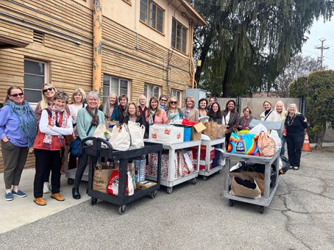 Christ Child Society of Pasadena supporting Good Shepherd with clothing drive